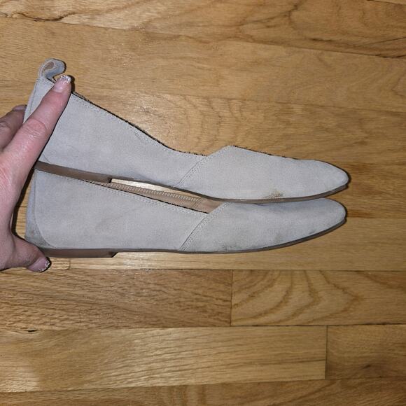 Lucky Brand Daymien tan suede square toe flats sz 9.5M Read - Picture 4 of 7